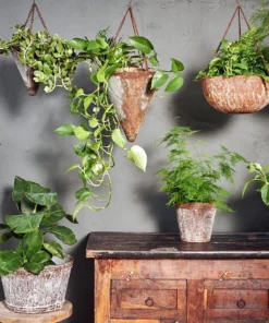 Nkuku Abari Round Hanging Planter