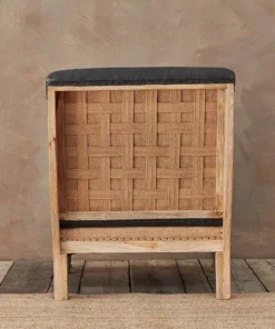 Nkuku Abe Linen Armchair - Charcoal 15 Nkuku Abe Linen Armchair - Charcoal