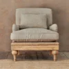 Nkuku Abe Linen Armchair - Stone Living Room 2 Nkuku Abe Linen Armchair - Stone Living Room
