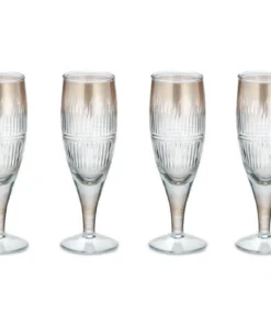 Nkuku Abeeko Champagne Glass - Aged Gold (Set Of 4) 7 Nkuku Abeeko Champagne Glass - Aged Gold (Set Of 4)