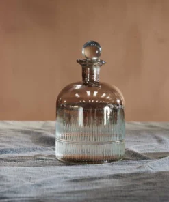 Nkuku Tableware Abeeko Decanter - Aged Gold