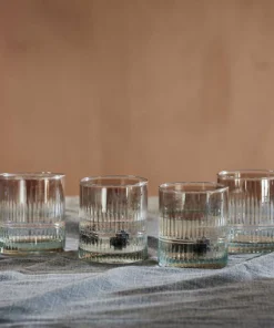 Nkuku Abeeko Tumbler - Aged Gold (Set Of 4) Tableware