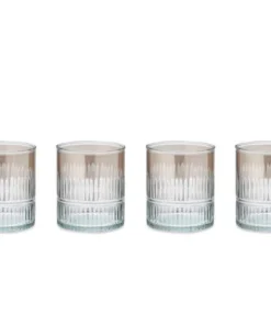 Nkuku Abeeko Tumbler - Aged Gold (Set Of 4) Tableware