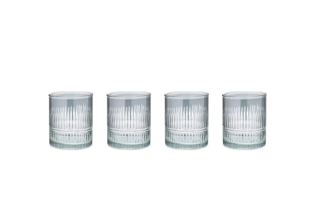 Nkuku Abeeko Tumbler - Smoke (Set Of 4) Tableware 5 Nkuku Abeeko Tumbler - Smoke (Set Of 4) Tableware