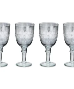 Nkuku Abeeko Wine Glass - Smoke (Set Of 4)
