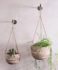 Nkuku Home Accessories Affiti Clay Hanging Planter