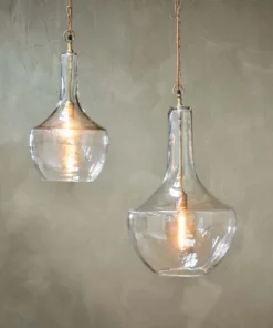 Nkuku Agatarla Glass Pendant - Small Hallway & Bootroom