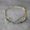 Nkuku Eco-Friendly Gifts Aja Lolite, Labradorite And Calcydone Bracelet