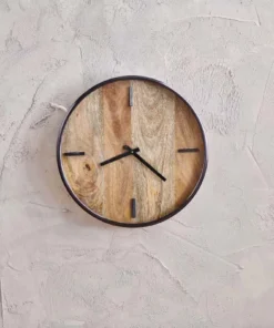 Nkuku Alomi Mango Wood Clock