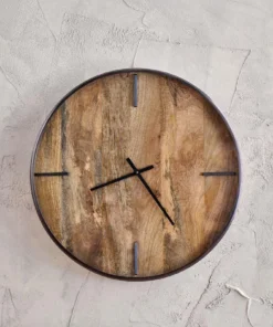 Nkuku Alomi Mango Wood Clock