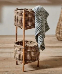 Nkuku Home Accessories Amandi Rattan Storage Stand