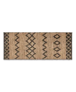 Nkuku Ambara Jute Runner - Black & Natural