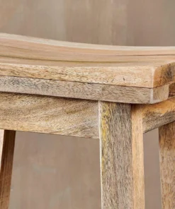 Nkuku Ambi Wooden Stool - Short