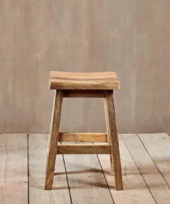 Nkuku Ambi Wooden Stool - Short