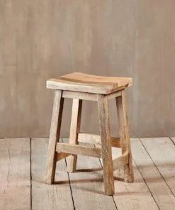 Nkuku Ambi Wooden Stool - Short