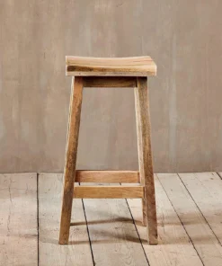 Nkuku Ambi Wooden Stool - Tall Kitchen & Dining Room