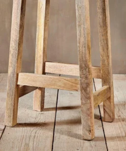 Nkuku Ambi Wooden Stool - Tall Kitchen & Dining Room