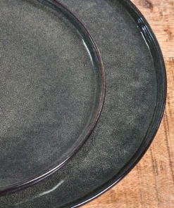 Nkuku Amina Dinner Plate - Sea Grey