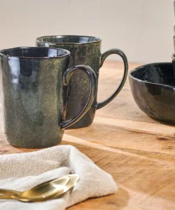 Nkuku Amina Mug - Sea Grey (Set Of 2)