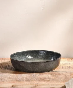 Nkuku Amina Serving Bowl - Sea Grey - Small New Arrivals