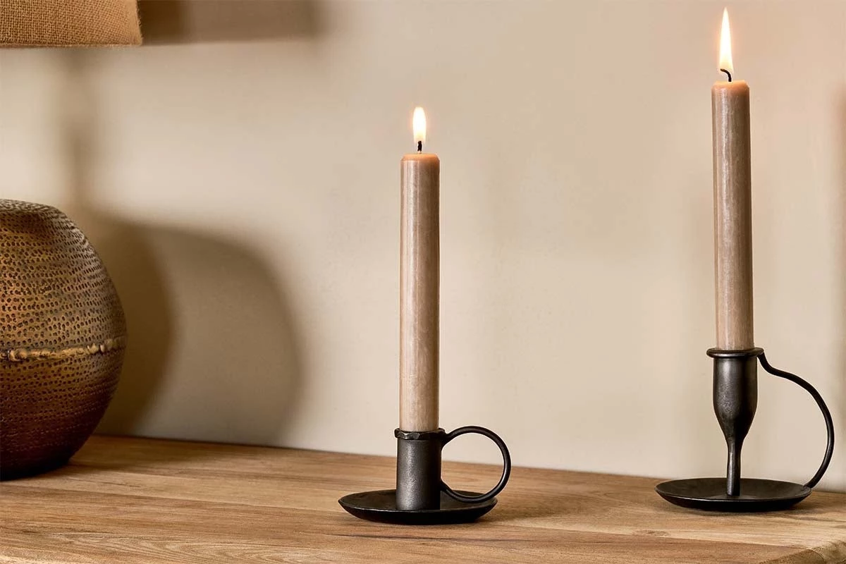 Nkuku Amri Iron Candlestick 3 Nkuku Amri Iron Candlestick