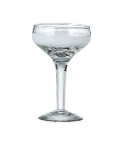 Nkuku Anara Etched Champagne Glass - Clear (Set Of 4)