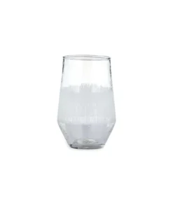 Nkuku Anara Etched Tumbler - Clear - Small (Set Of 4) Tableware