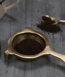 Nkuku Antique Brass Tea Strainer