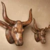 Nkuku Arba Wooden Cow Head - Large Home Accessories