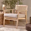 Nkuku New Arrivals Atri Mango Wood & Cane Occasional Chair 2 Nkuku New Arrivals Atri Mango Wood & Cane Occasional Chair