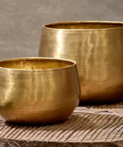 Nkuku Atsu Brass Planter