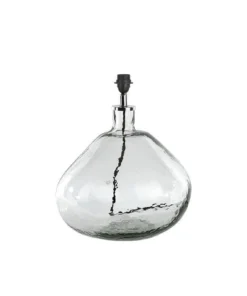 Nkuku Living Room Baba Clear Glass Lamp - Large Wide