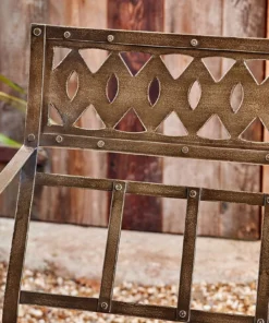 Nkuku Bahula Decorative Iron Bench Garden Furniture 13 Nkuku Bahula Decorative Iron Bench Garden Furniture