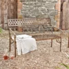Nkuku Bahula Decorative Iron Bench Garden Furniture 2 Nkuku Bahula Decorative Iron Bench Garden Furniture