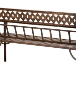 Nkuku Bahula Decorative Iron Bench Garden Furniture 16 Nkuku Bahula Decorative Iron Bench Garden Furniture
