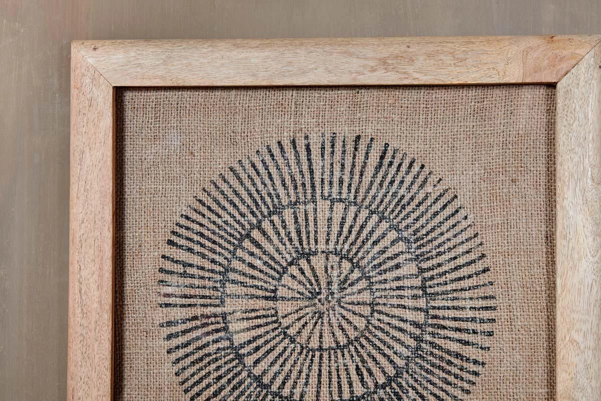 Nkuku Home Accessories Baliem Circular Block Print Artwork 4 Nkuku Home Accessories Baliem Circular Block Print Artwork