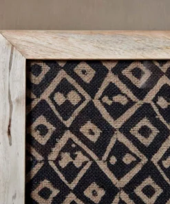 Nkuku Home Accessories Baliem Diamond Block Print Artwork