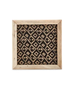 Nkuku Home Accessories Baliem Diamond Block Print Artwork