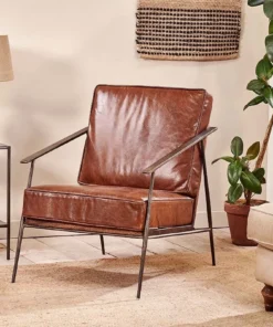 Nkuku Balsasan Leather Armchair