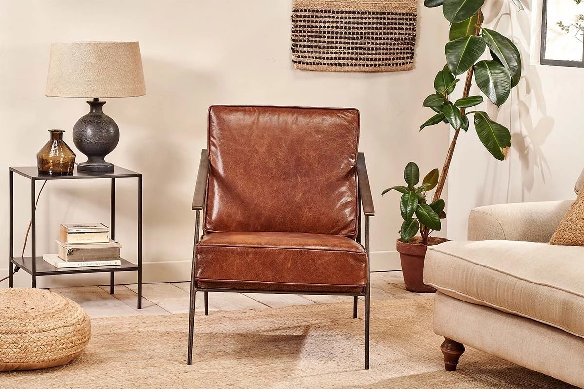 Nkuku Balsasan Leather Armchair 4 Nkuku Balsasan Leather Armchair