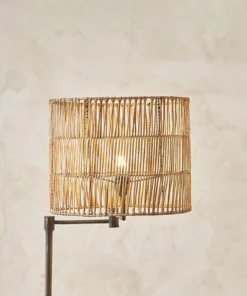 Nkuku Banso Wicker Lampshade - Large Bedroom