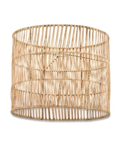 Nkuku Banso Wicker Lampshade - Large Bedroom