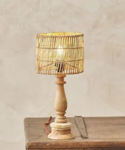 Nkuku Bedroom Banso Wicker Lampshade - Small