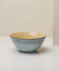 Nkuku sale2022 19 Nkuku Bao Ceramic Serving Bowl - Mustard