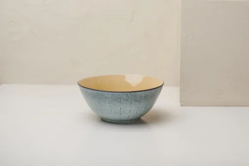 Nkuku Bao Ceramic Serving Bowl - Mustard 5 Nkuku Bao Ceramic Serving Bowl - Mustard