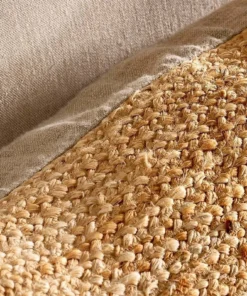 Nkuku Barjora Braided Hemp Long Cushion Cover