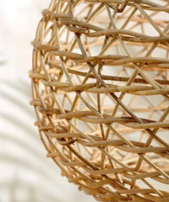 Nkuku Beru Rattan Lampshade - Large Conical Bedroom