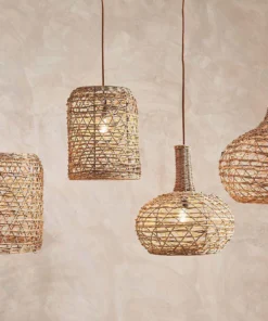 Nkuku Beru Rattan Lampshade - Large Cylinder