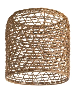Nkuku Beru Rattan Lampshade - Large Cylinder