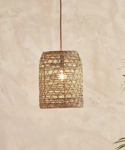 Nkuku Hallway & Bootroom Beru Rattan Lampshade - Small Cylinder